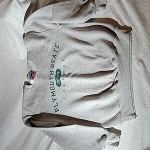 ChampionPlymouth State College New Hampshire NH Gray Sweatshirt Size Small EUC